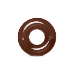 FUNBOY X SKIMS VINTAGE TUBE FLOAT | COCOA AND CLEAR LAYS FLAT ON A WHITE BACKGROUND | FLT