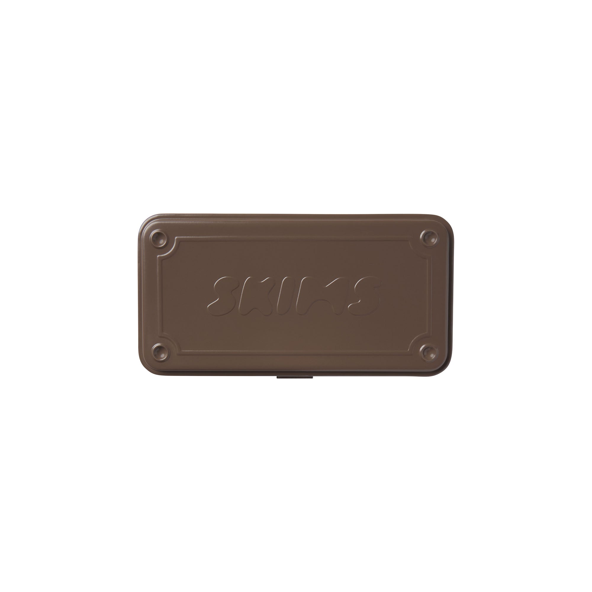 TOYO STEEL X SKIMS TOOLBOX T-190 | UMBER & LAYS FLAT ON A WHITE BACKGROUND | FLT