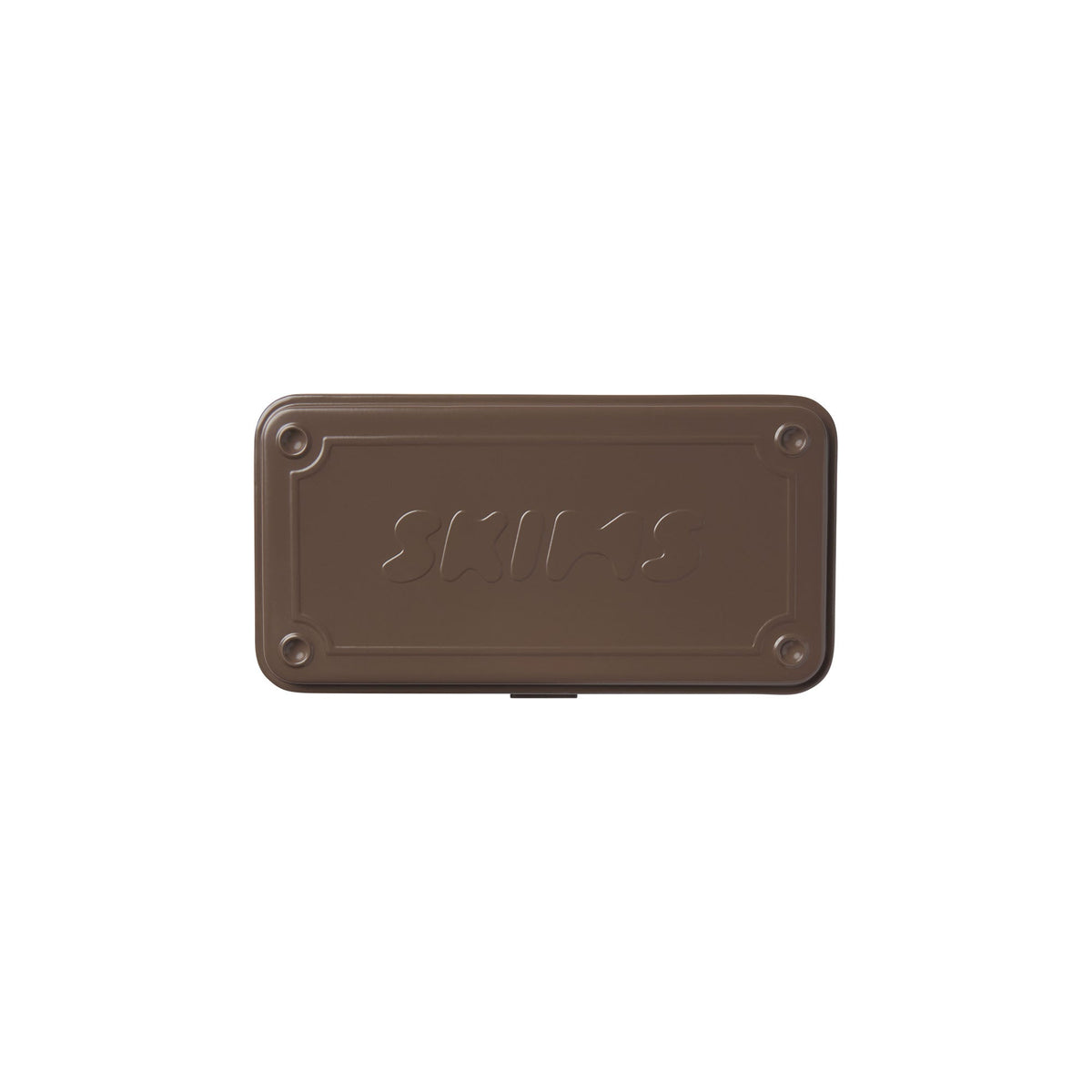 TOYO STEEL X SKIMS TOOLBOX T-190 | UMBER & LAYS FLAT ON A WHITE BACKGROUND | FLT
