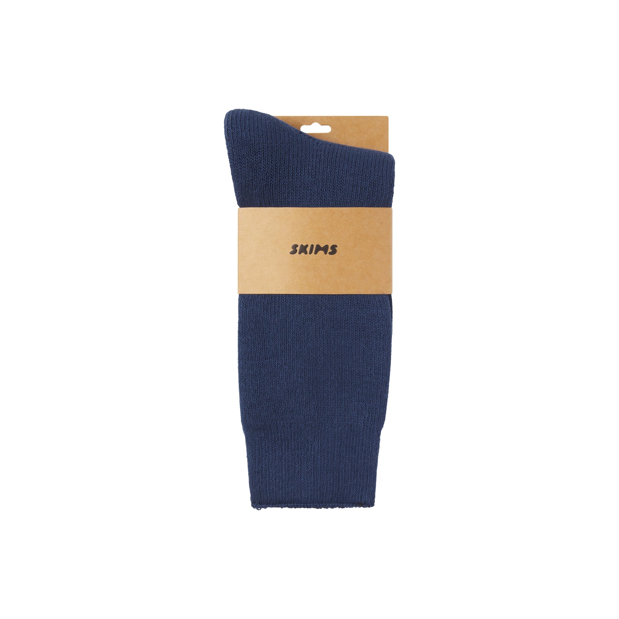 SKIMS FOR TEAM USA OLYMPIC LOUNGE SOCK | NAVY FLAT ON A WHITE BACKGROUND | FLT