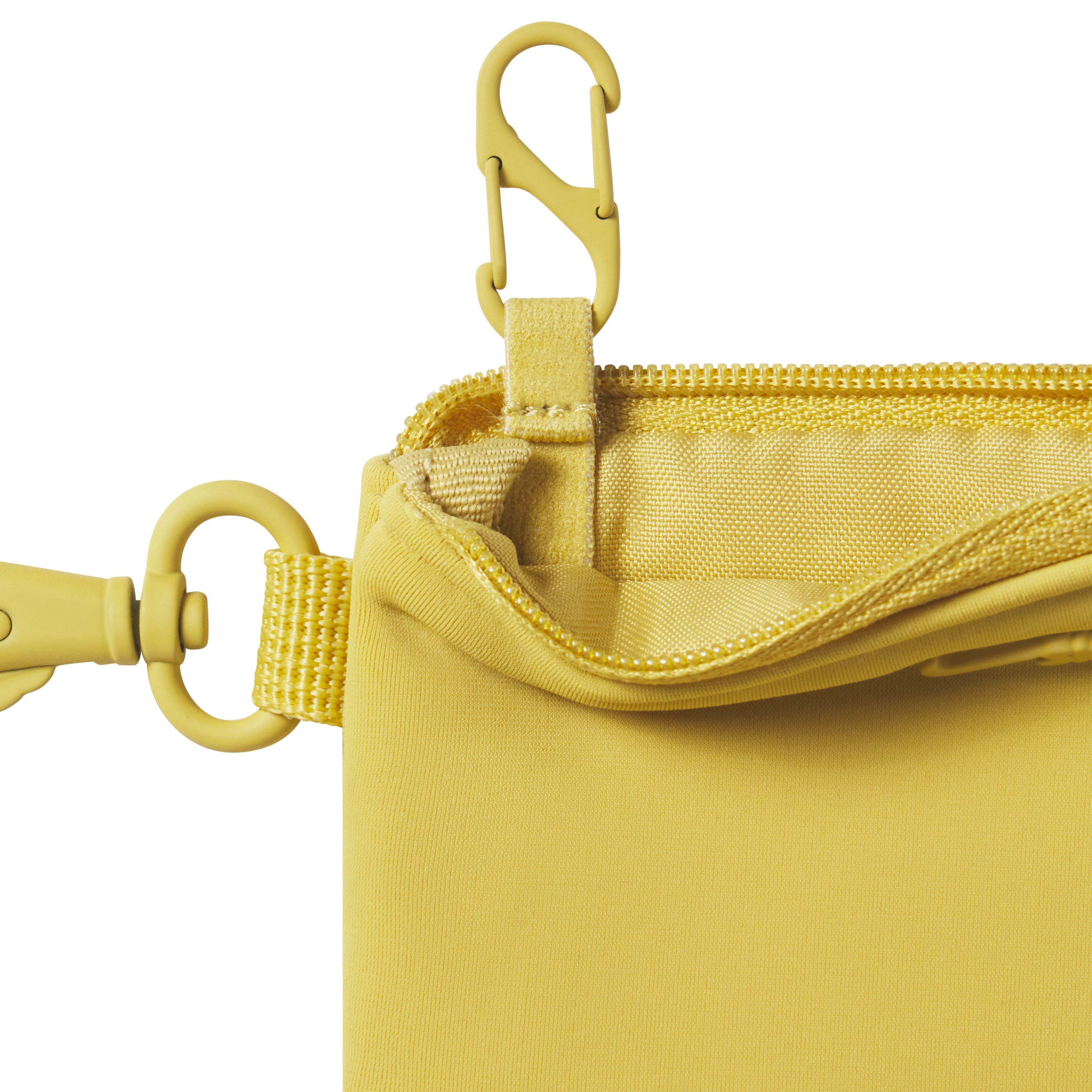 NikeSKIMS ACCESSORIES CLIPPABLE POUCH | CITRINE & LAYS FLAT ON A WHITE BACKGROUND | FLT