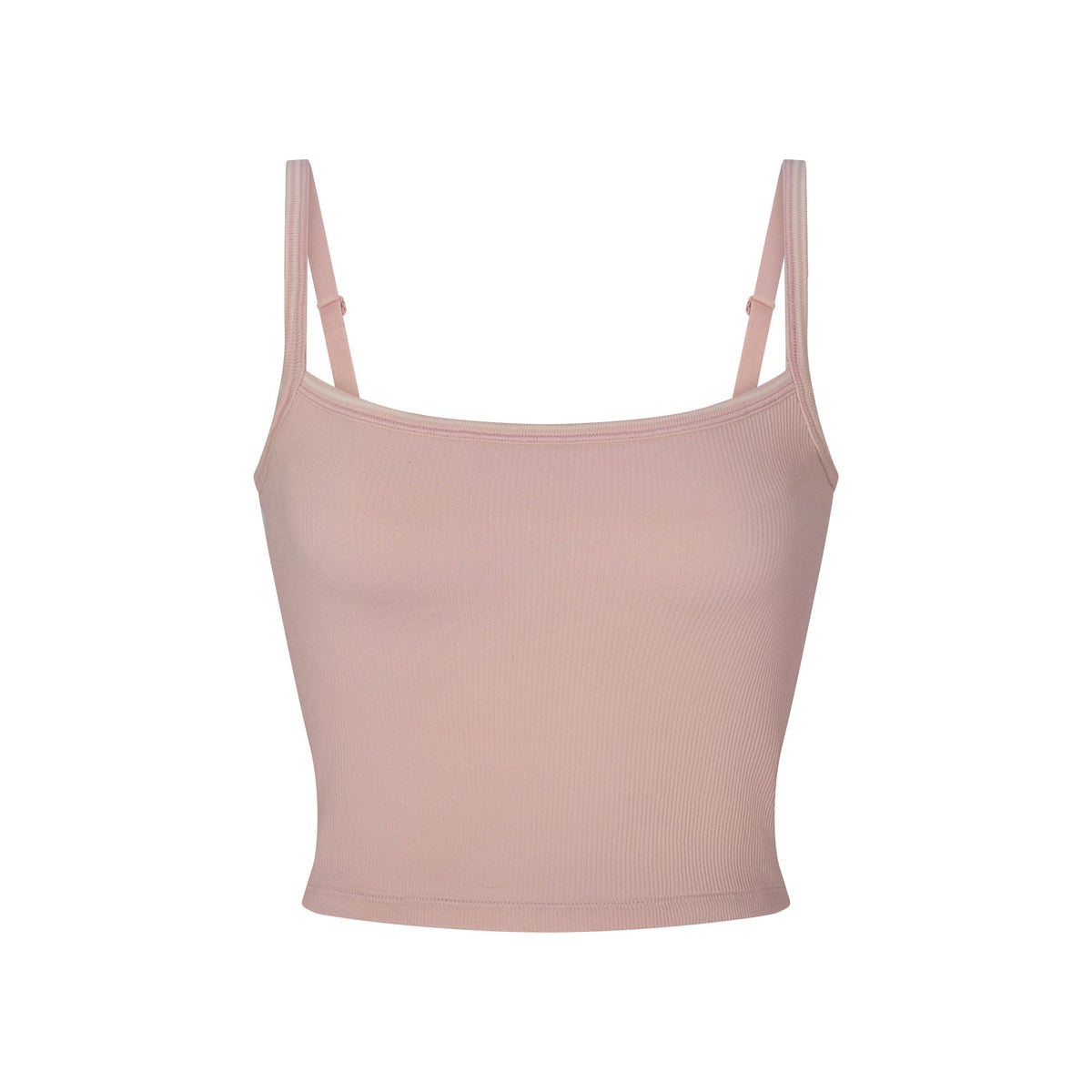 NikeSKIMS RIBBED SEAMLESS CAMI | HIMALAYAN/ECRU FLAT ON A WHITE BACKGROUND | FLT