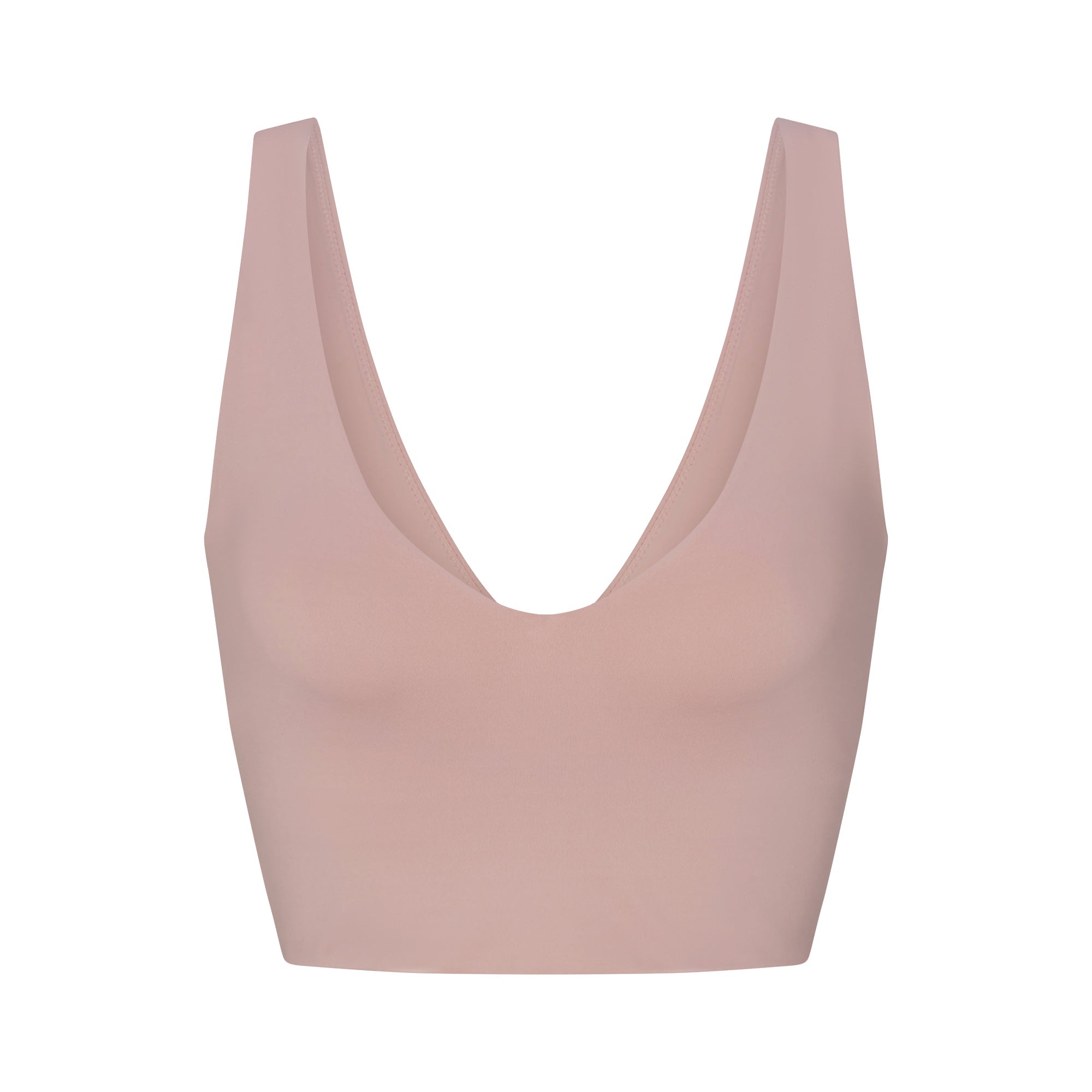 NikeSKIMS MATTE V-NECK BRA TOP | HIMALAYAN FLAT ON A WHITE BACKGROUND | FLT