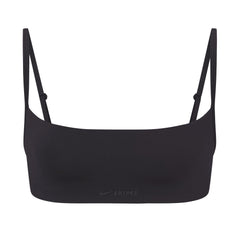 NikeSKIMS MATTE MICRO BRA | OBSIDIAN FLAT ON A WHITE BACKGROUND | FLT
