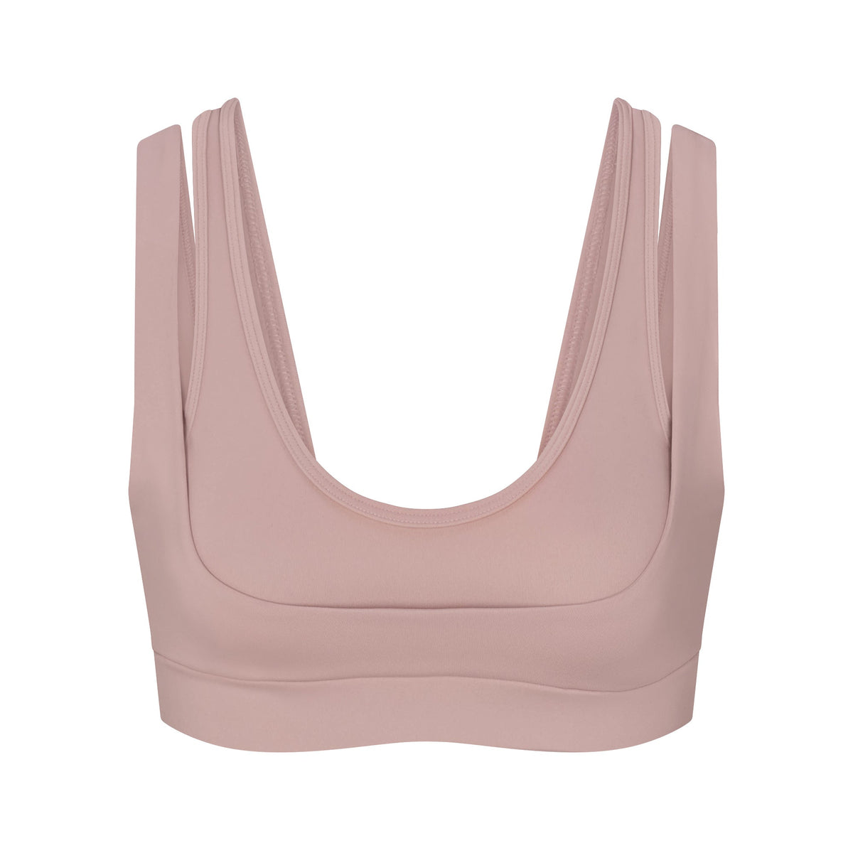 NikeSKIMS MATTE DOUBLE STRAP SCOOP BRA | HIMALAYAN FLAT ON A WHITE BACKGROUND | FLT