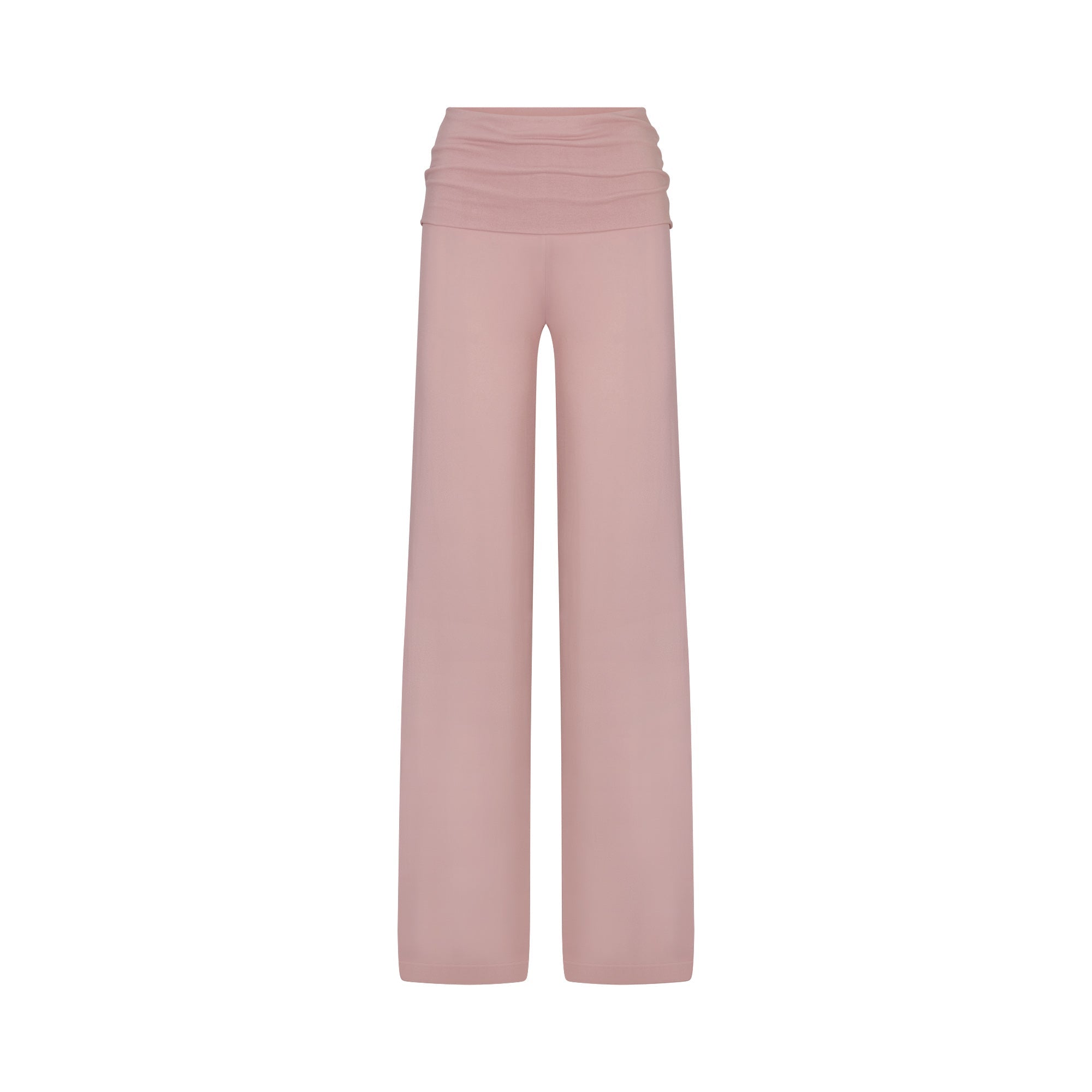 NikeSKIMS STRETCH KNIT FOLDOVER WIDE LEG PANT | HIMALAYAN FLAT ON A WHITE BACKGROUND | FLT