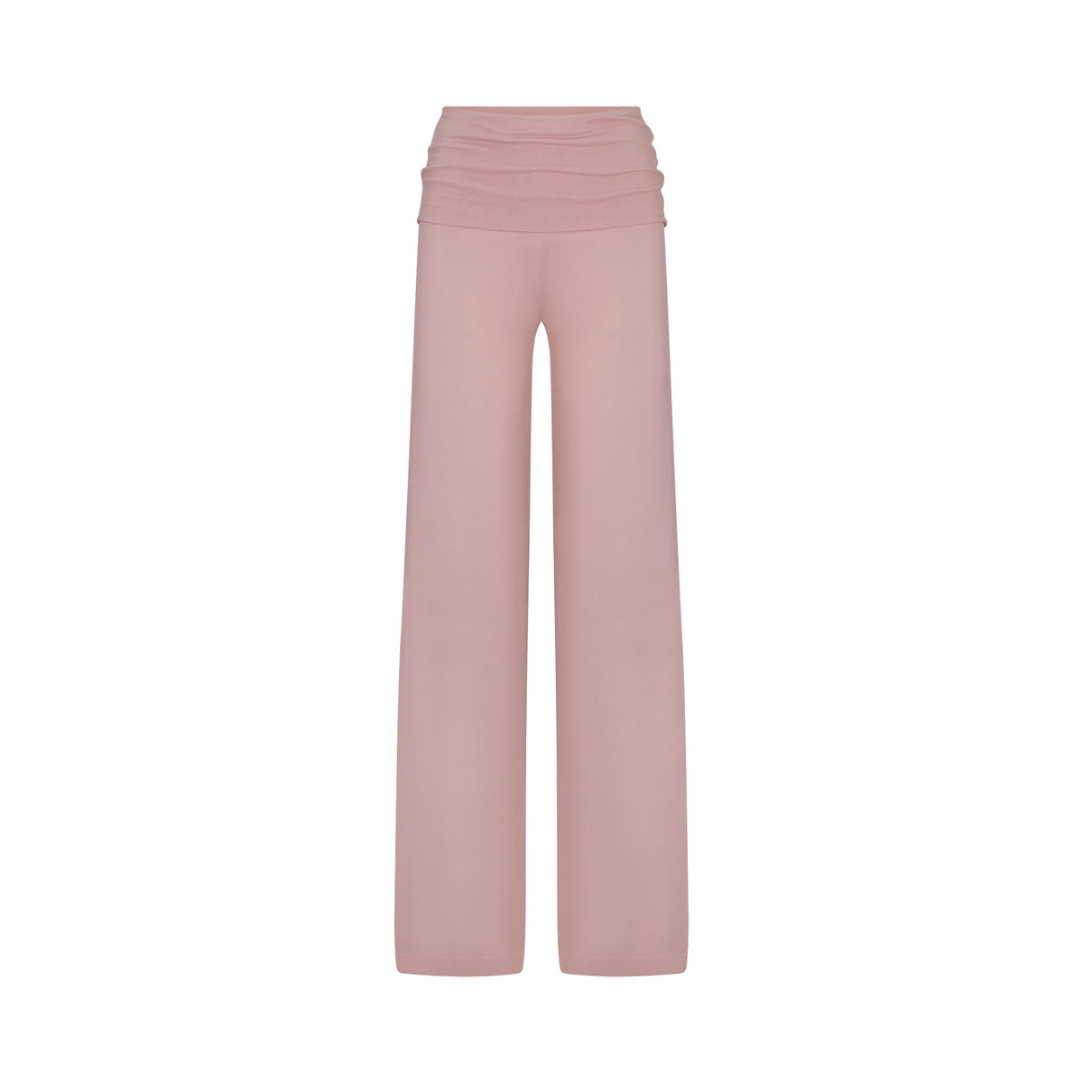 NikeSKIMS STRETCH KNIT FOLDOVER WIDE LEG PANT | HIMALAYAN FLAT ON A WHITE BACKGROUND | FLT