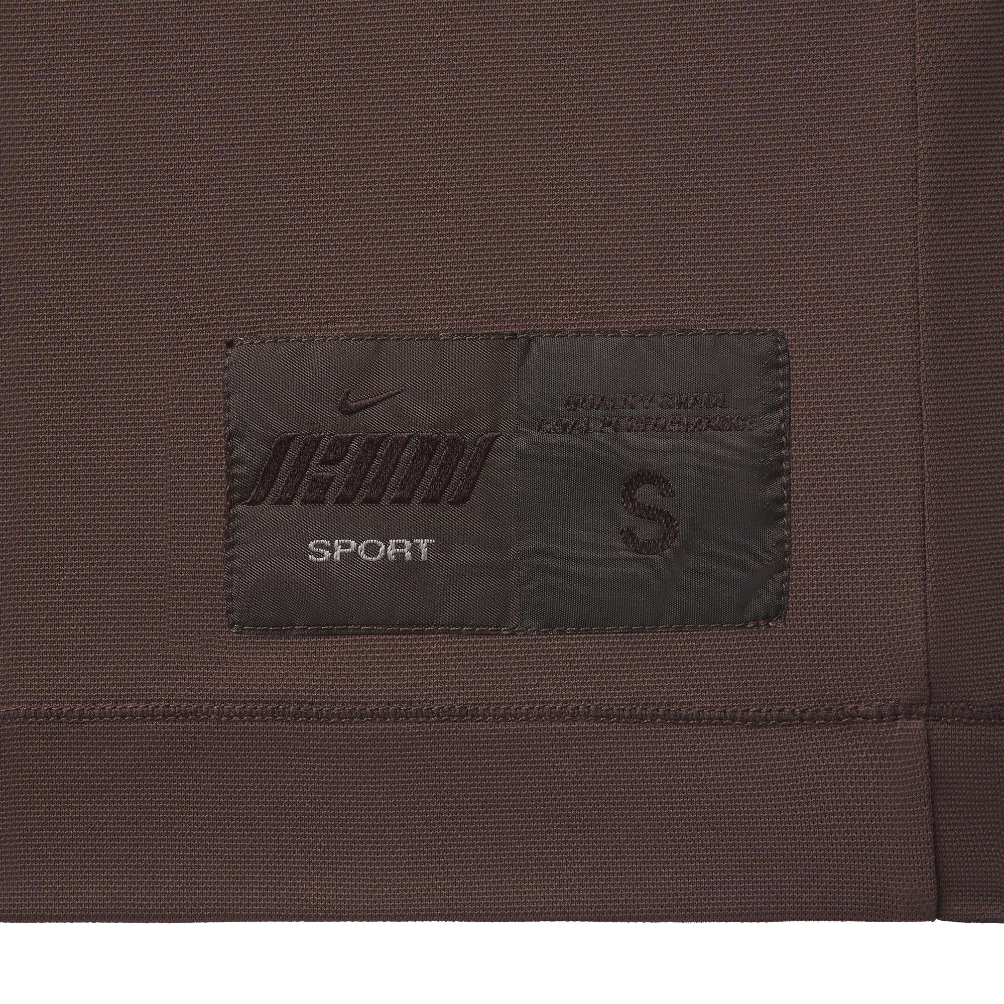 NikeSKIMS AIRY V-NECK OVERSIZED TOP | DARK SEPIA ON A MODEL SIDE VIEW @ | FOCUS: 0.0, 1.0, 0.9