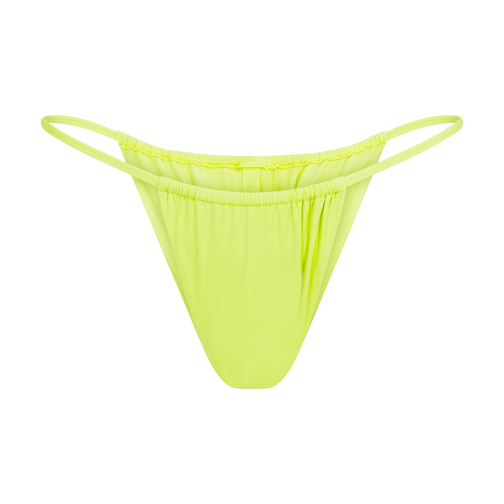 SIGNATURE SWIM STRING BIKINI BOTTOM | SPHENE LAYS FLAT ON A WHITE BACKGROUND | FLT