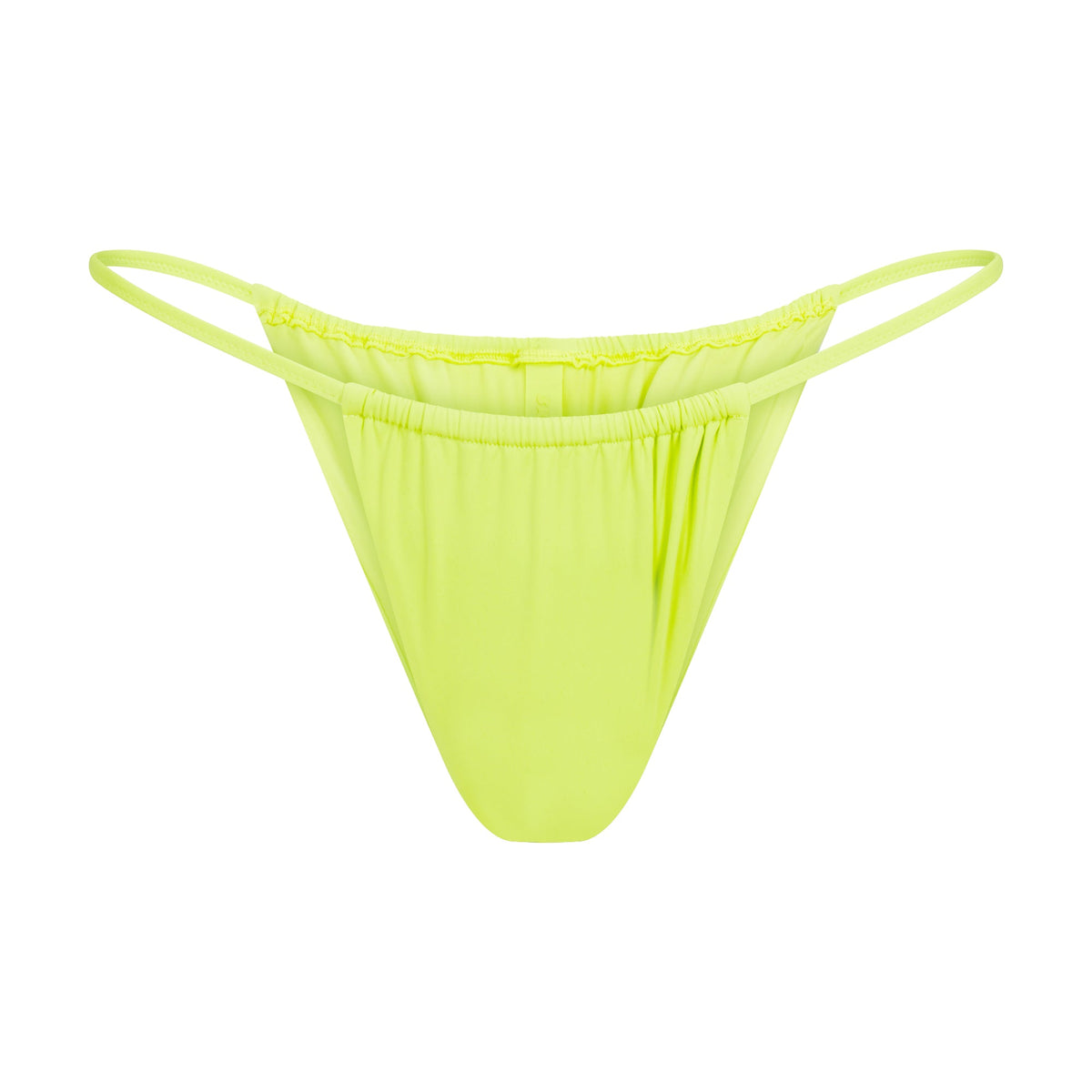 SIGNATURE SWIM STRING BIKINI BOTTOM | SPHENE LAYS FLAT ON A WHITE BACKGROUND | FLT
