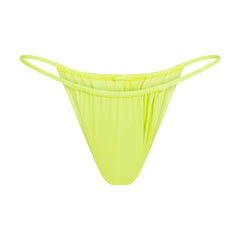 SIGNATURE SWIM STRING BIKINI BOTTOM | SPHENE LAYS FLAT ON A WHITE BACKGROUND | FLT