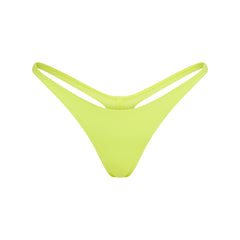 SIGNATURE SWIM THONG BIKINI BOTTOM | SPHENE LAYS FLAT ON A WHITE BACKGROUND | FLT