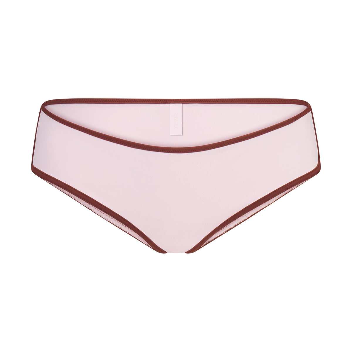 SIGNATURE SWIM HIPSTER BIKINI BOTTOM | CHERRY BLOSSOM CONTRAST LAYS FLAT ON A WHITE BACKGROUND | FLT