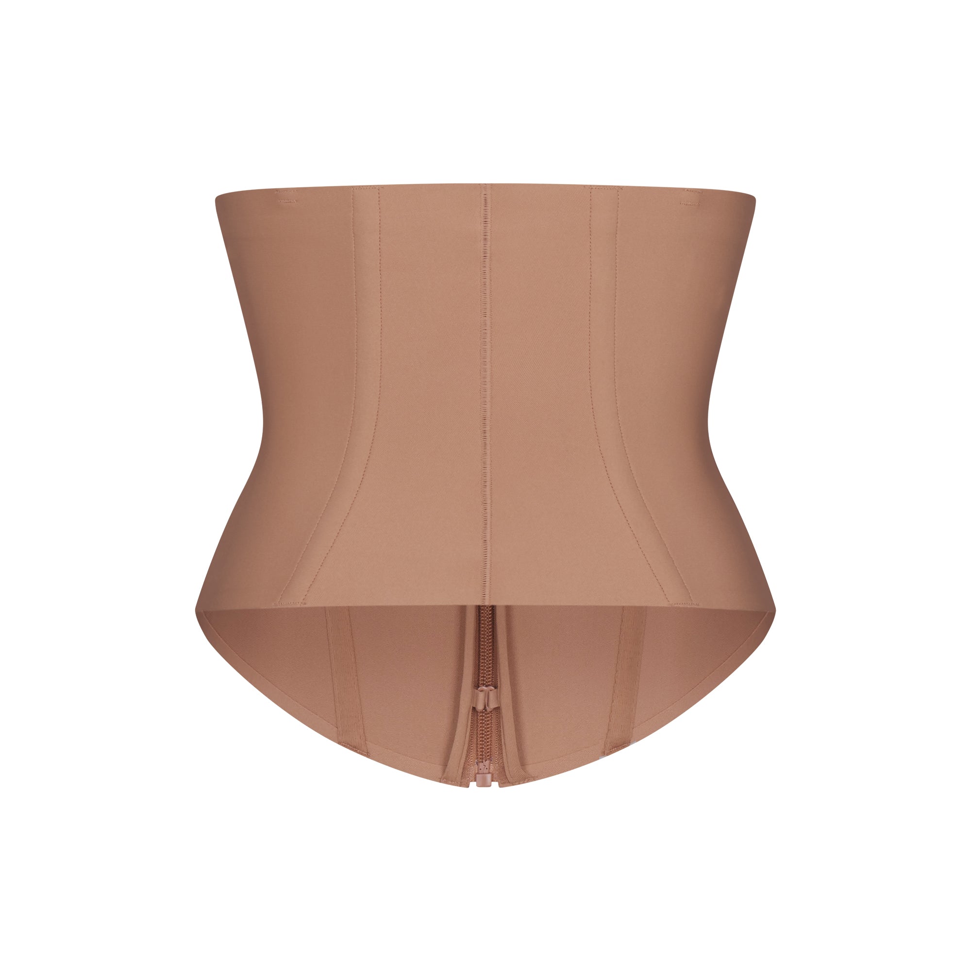 SKIMS BODY CORE SCULPT WAIST CINCHER | SIENNA FLAT ON A WHITE BACKGROUND | FLT