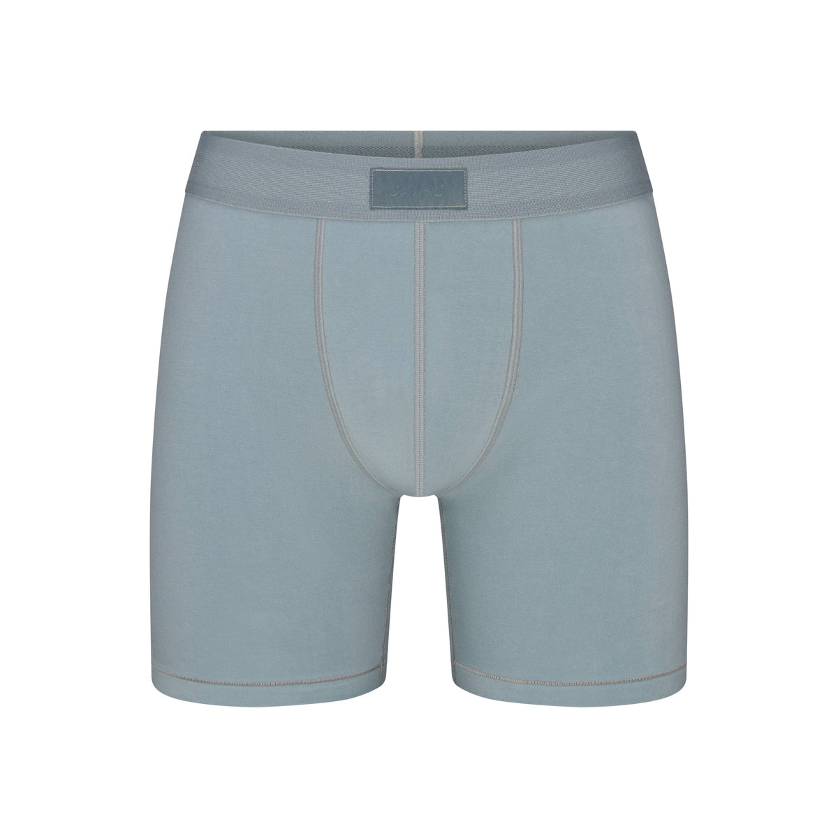 SKIMS COTTON MENS 5" BOXER BRIEF | SKY FLAT ON A WHITE BACKGROUND | FLT
