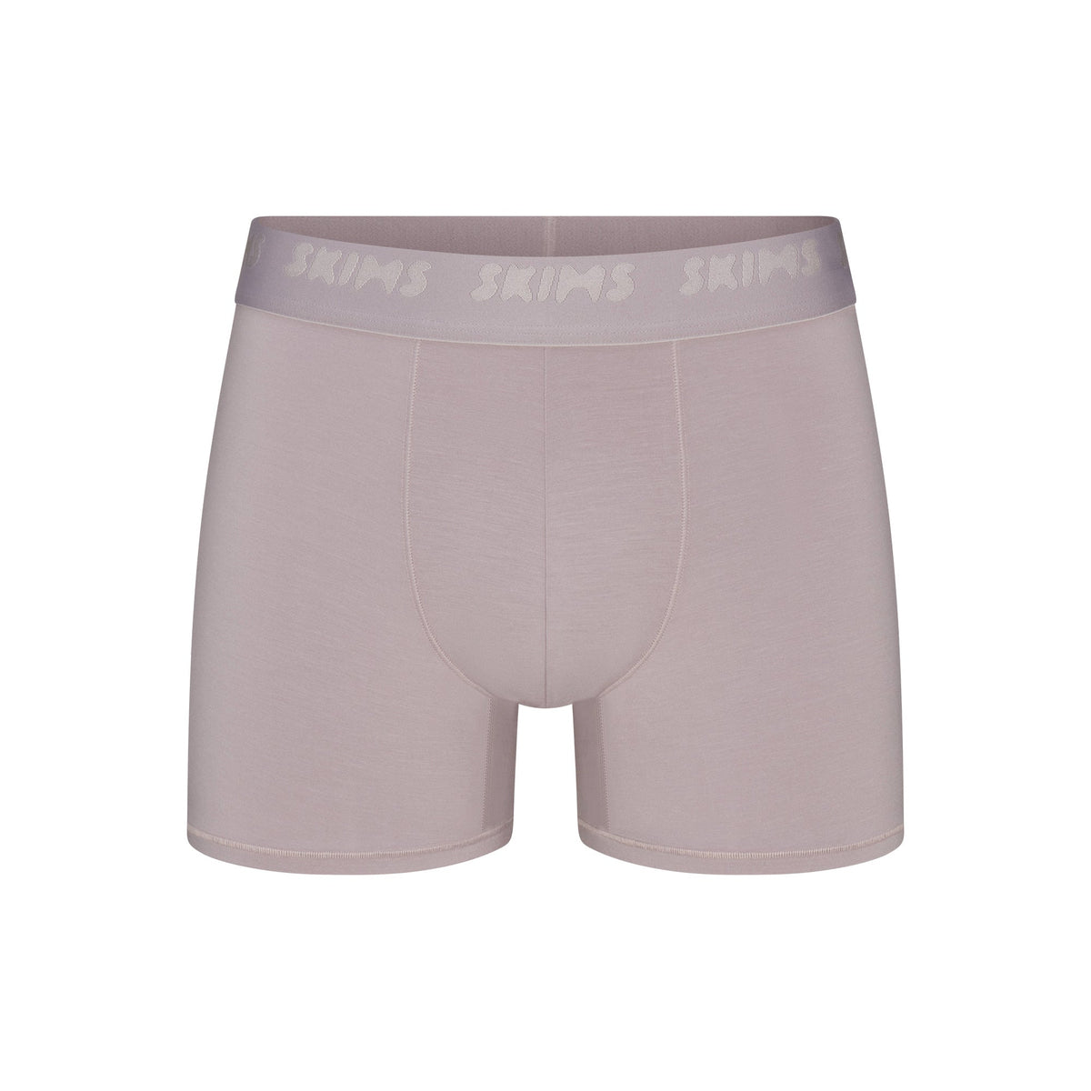 SKIMS STRETCH MENS 3" BOXER BRIEF | OYSTER FLAT ON A WHITE BACKGROUND | FLT