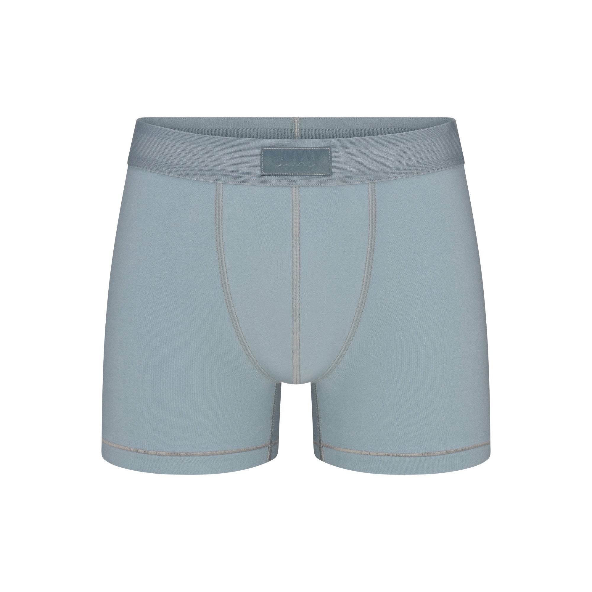 SKIMS COTTON MENS 3" BOXER BRIEF | SKY FLAT ON A WHITE BACKGROUND | FLT