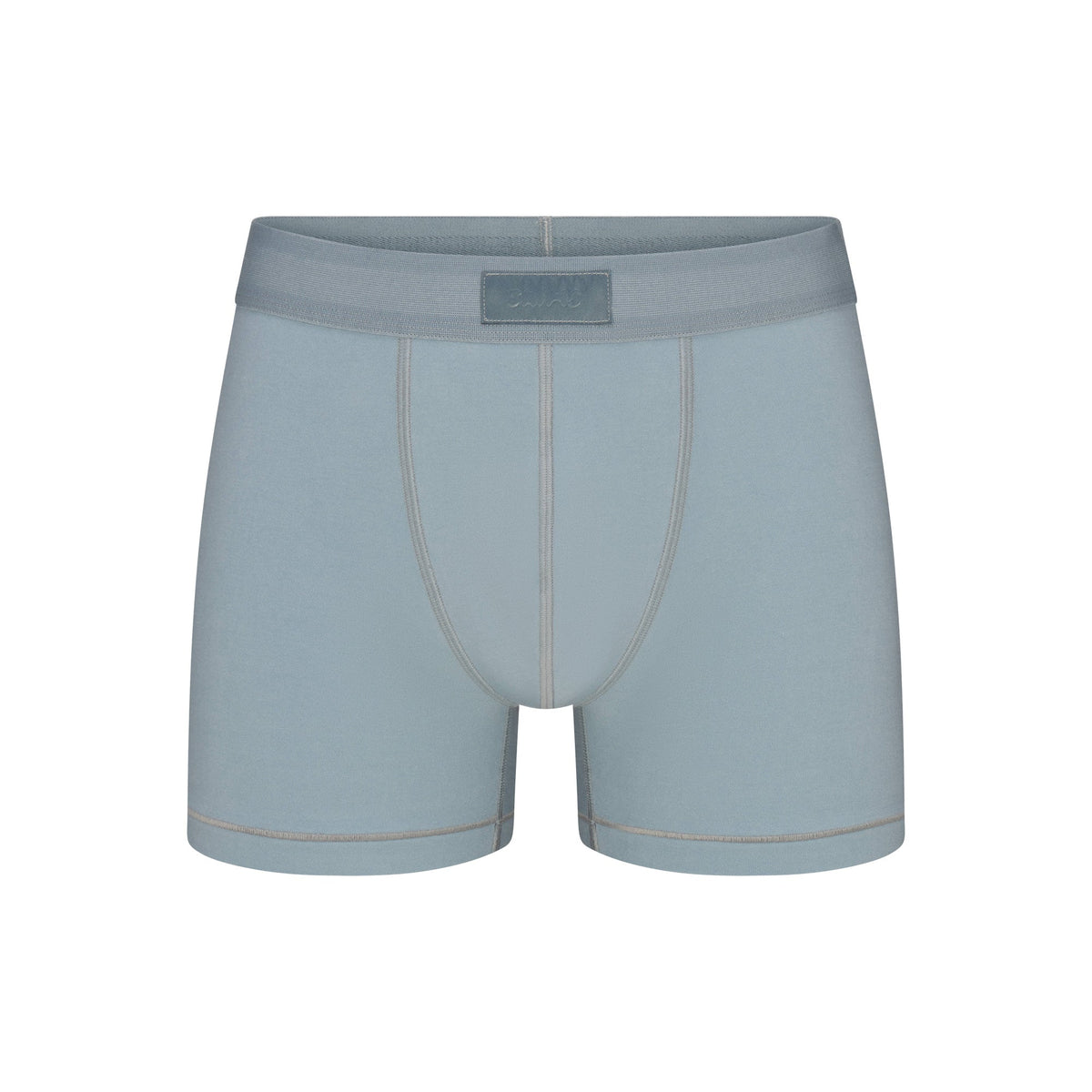 SKIMS COTTON MENS 3" BOXER BRIEF | SKY FLAT ON A WHITE BACKGROUND | FLT