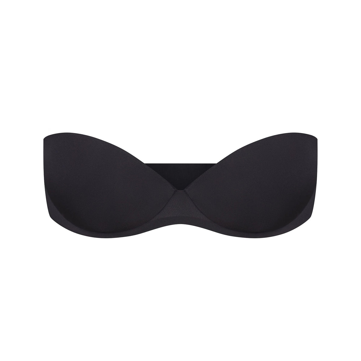 SKIMS ULTIMATE BRA STRAPLESS PUSH-UP BRA | ONYX (PUSH-UP BRAS) LAYS FLAT ON A WHITE BACKGROUND | FLT