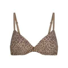 FITS EVERYBODY TRIANGLE BRALETTE | DESERT LEOPARD INK PRINT & LAYS FLAT ON A WHITE BACKGROUND | FLT
