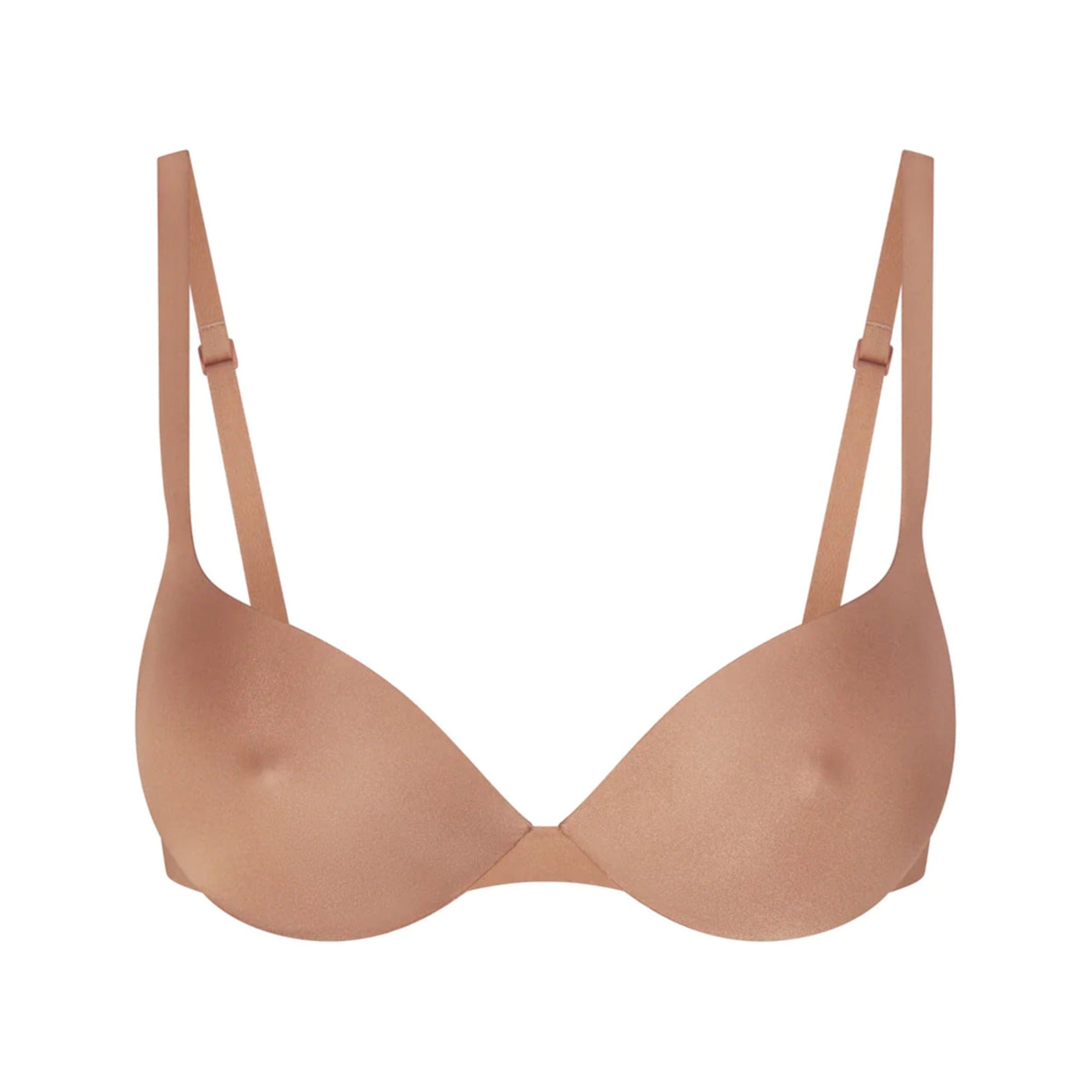 SKIMS ULTIMATE BRA NIPPLE PUSH-UP BRA | SIENNA (PLUNGE BRAS) LAYS FLAT ON A WHITE BACKGROUND | FLT
