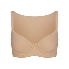 FITS EVERYBODY BACK SMOOTHING FULL COVERAGE BRA | CLAY (FULL COVERAGE BRAS) FLAT ON A WHITE BACKGROUND | FLT
