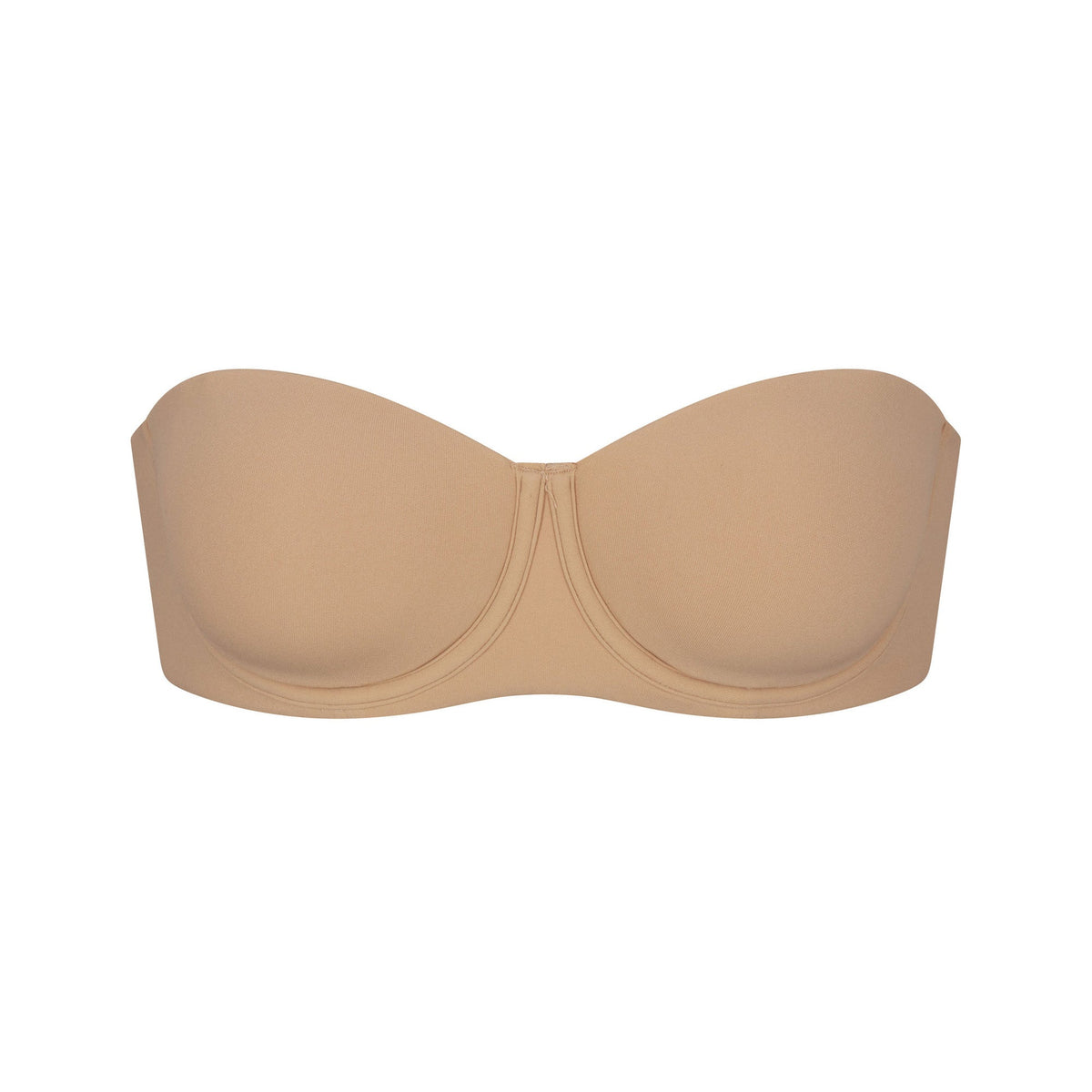 FITS EVERYBODY STRAPLESS BRA | CLAY (STRAPLESS BRAS) LAYS FLAT ON A WHITE BACKGROUND | FLT