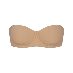 FITS EVERYBODY STRAPLESS BRA | CLAY (STRAPLESS BRAS) LAYS FLAT ON A WHITE BACKGROUND | FLT