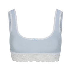 LIGHTWEIGHT COTTON LACE SCOOP BRALETTE | AIRSPACE FLAT ON A WHITE BACKGROUND | FLT