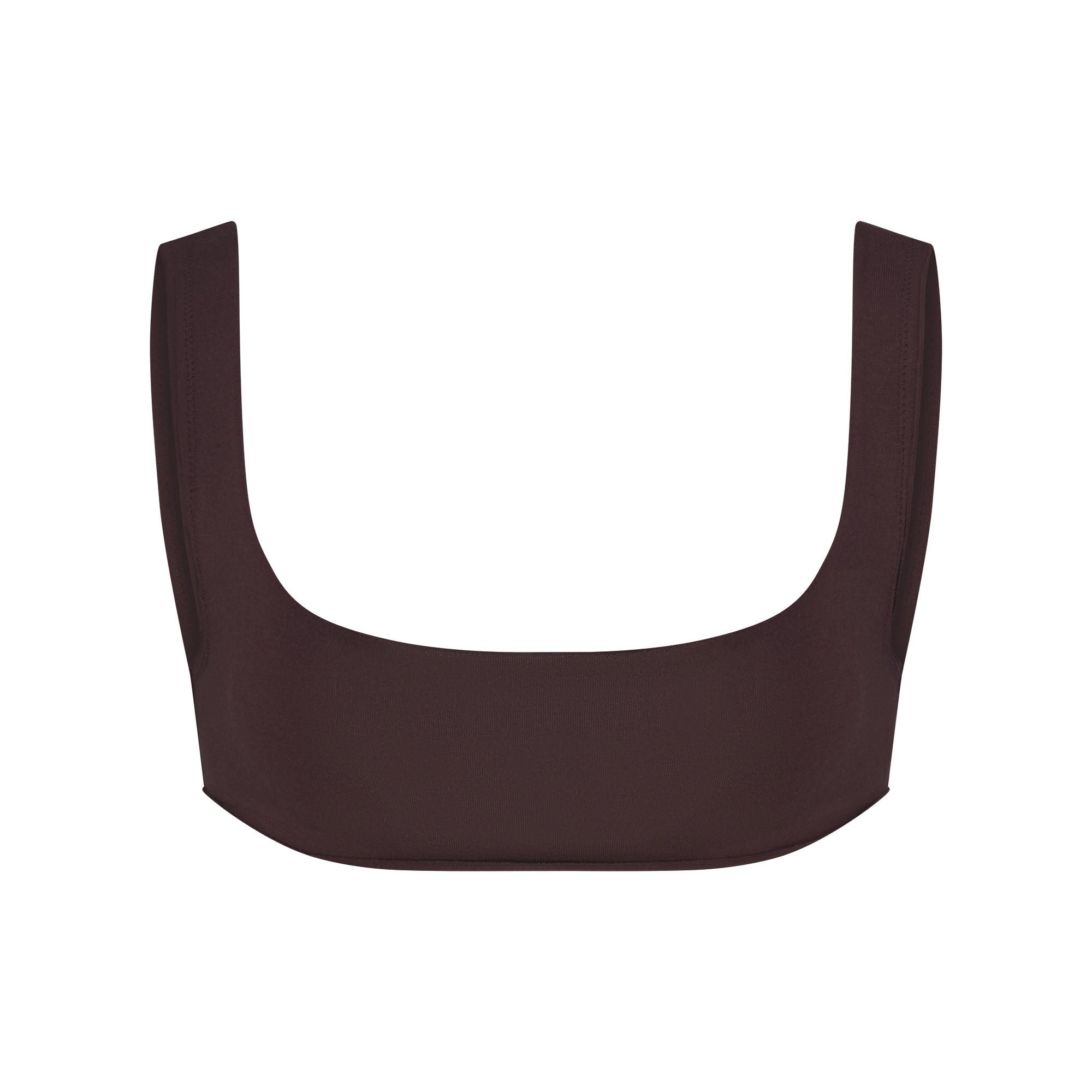 RAW EDGE COTTON MICRO SCOOP BRALETTE | PHOENIX FLAT ON A WHITE BACKGROUND | FLT