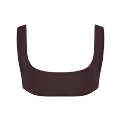 RAW EDGE COTTON MICRO SCOOP BRALETTE | PHOENIX FLAT ON A WHITE BACKGROUND | FLT