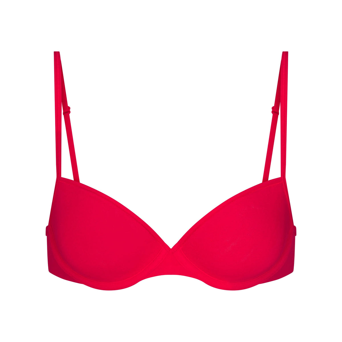 EVERYDAY COTTON T-SHIRT BRA | CARMINE FLAT ON A WHITE BACKGROUND | FLT