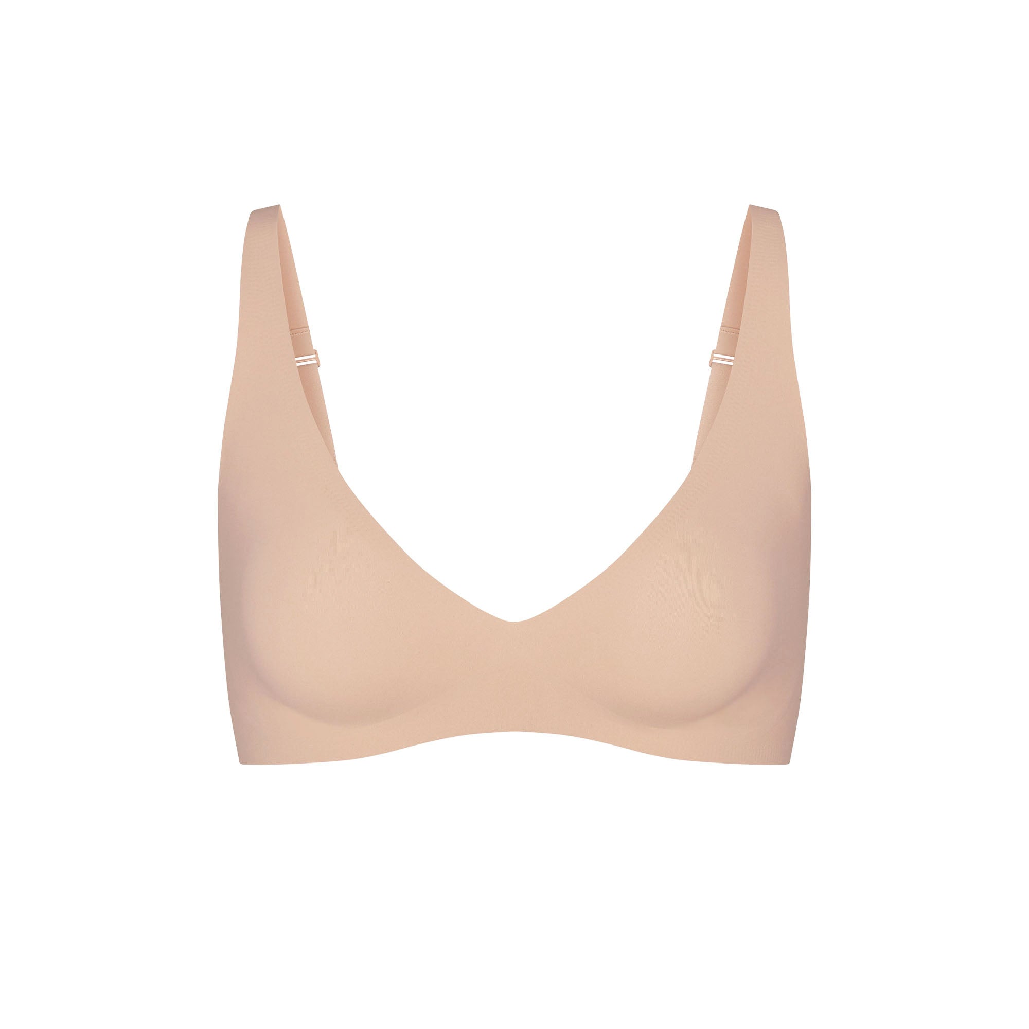 NAKED PLUNGE BRALETTE | MICA (PLUNGE BRALETTES) LAYS FLAT ON A WHITE BACKGROUND | FLT
