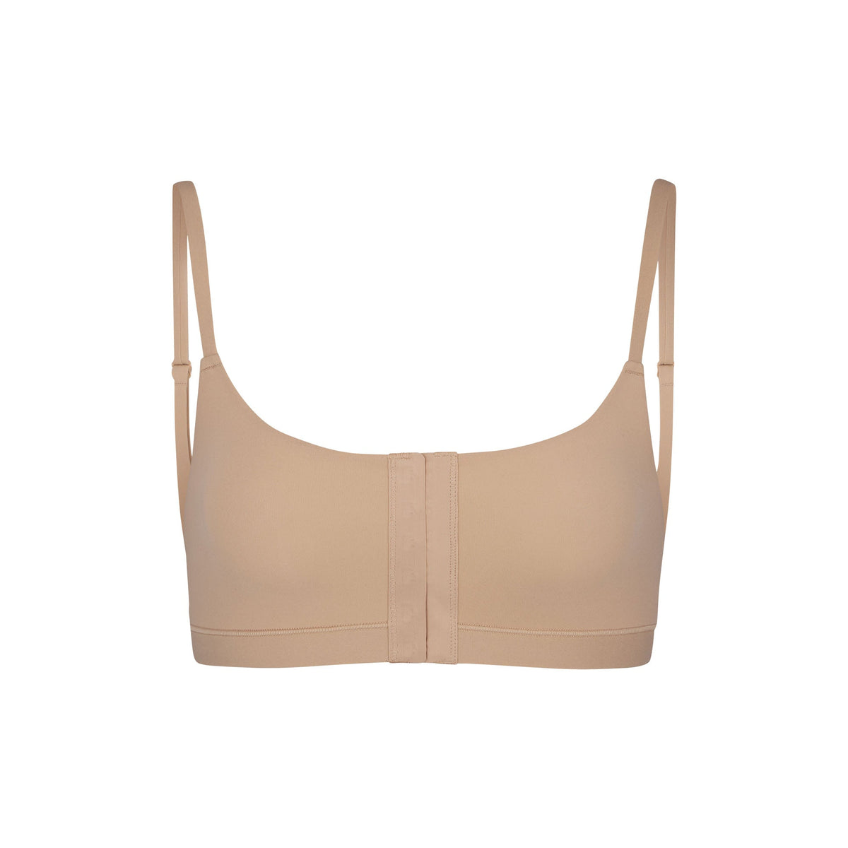 ADAPTIVE FITS EVERYBODY SCOOP BRALETTE | CLAY (ADAPTIVE BRALETTES) LAYS FLAT ON A WHITE BACKGROUND | FLT