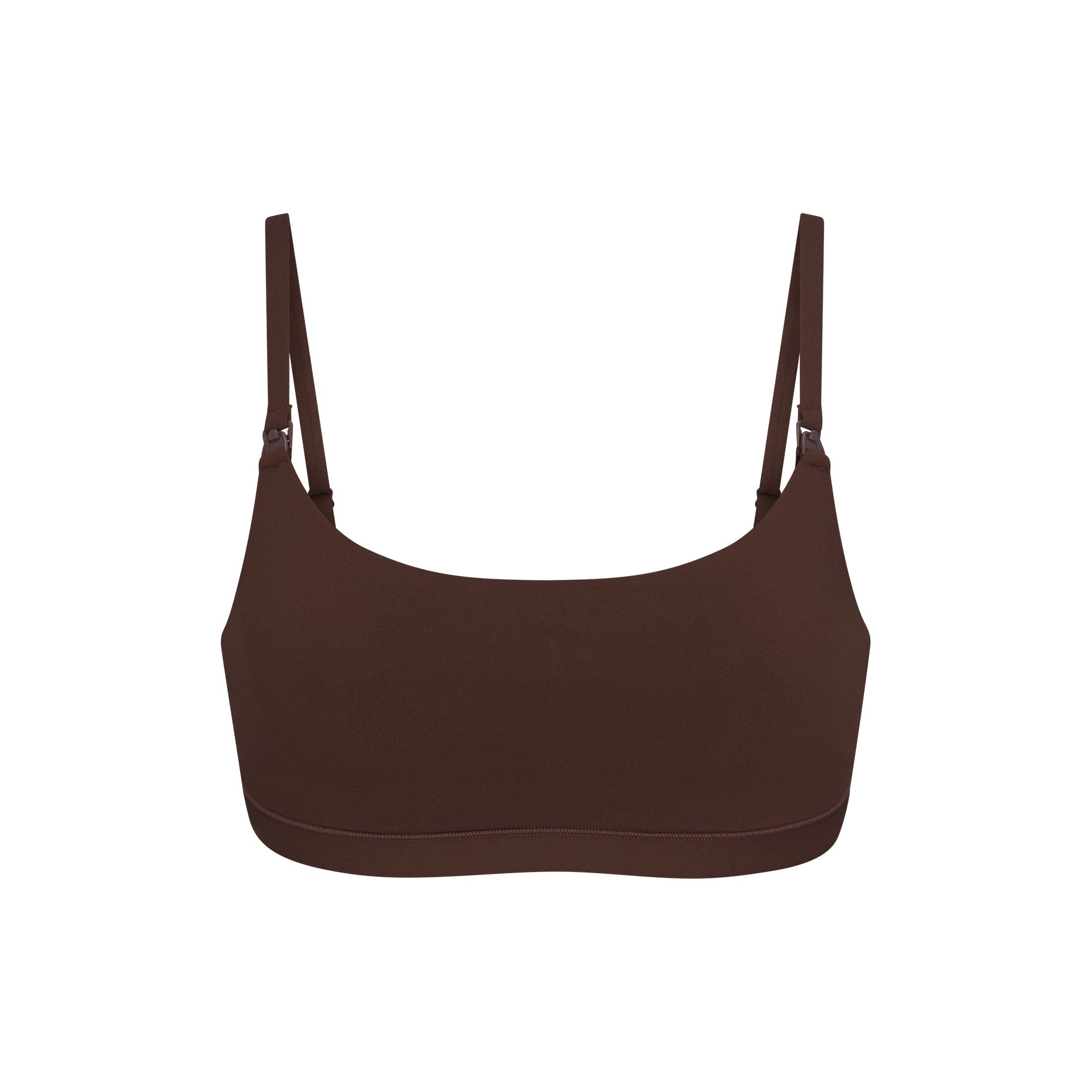 FITS EVERYBODY MATERNITY NURSING SCOOP BRALETTE LAYS FLAT ON A WHITE BACKGROUND | FLT
