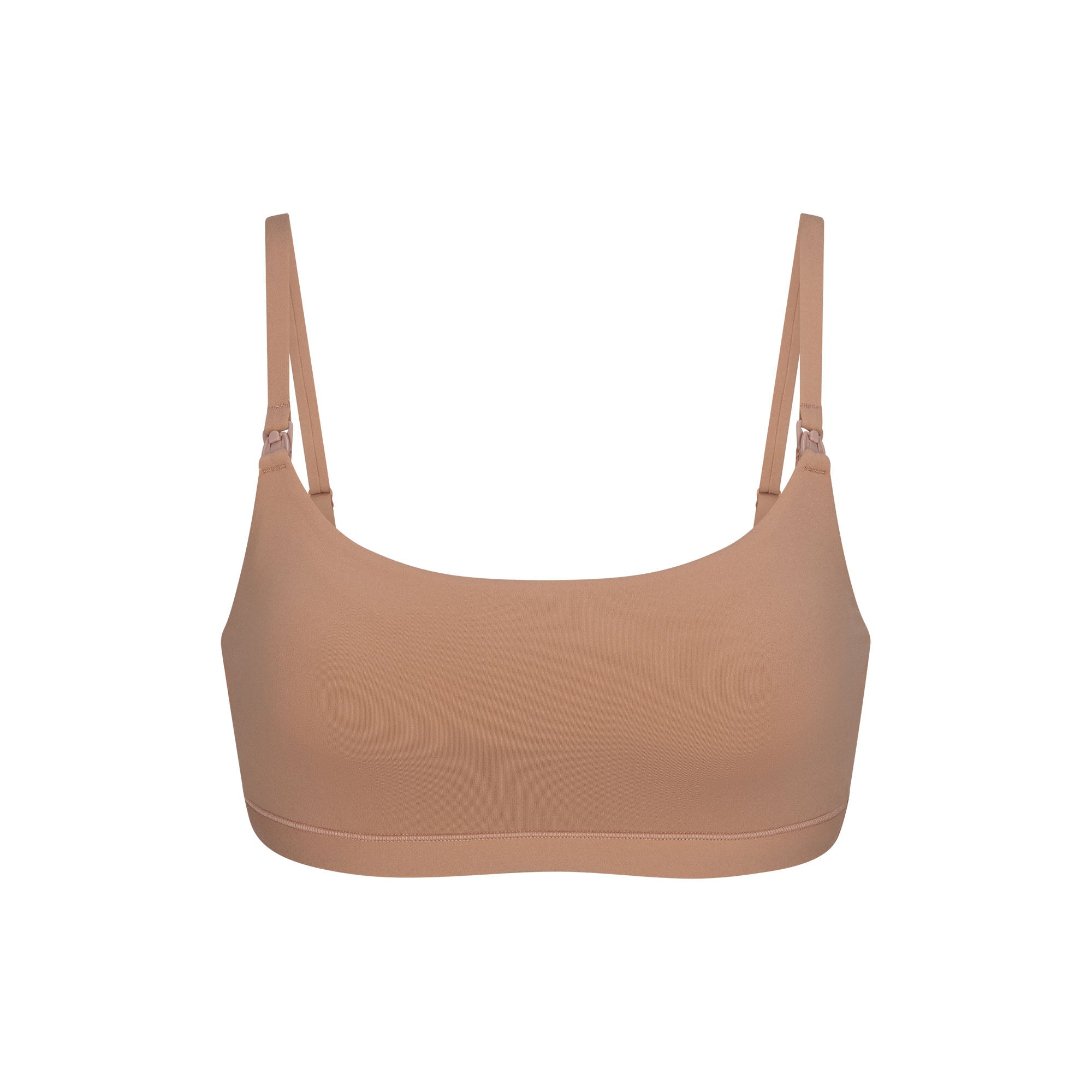FITS EVERYBODY MATERNITY NURSING SCOOP BRALETTE LAYS FLAT ON A WHITE BACKGROUND | FLT