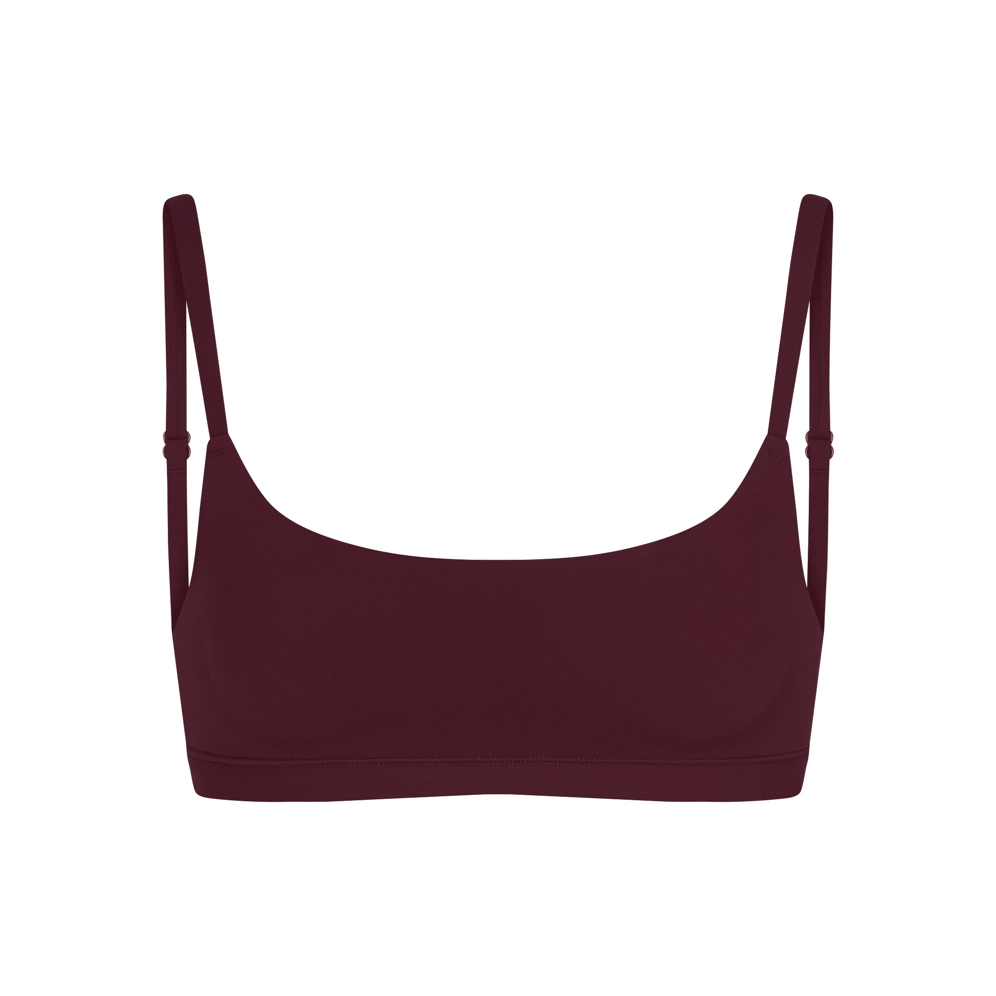 FITS EVERYBODY SCOOP BRALETTE | CURRANT FLAT ON A WHITE BACKGROUND | FLT