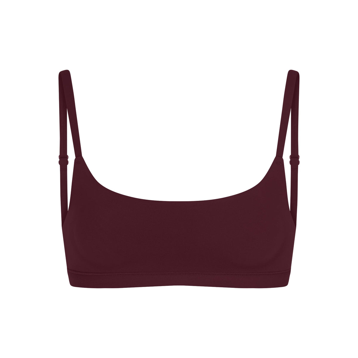 FITS EVERYBODY SCOOP BRALETTE | CURRANT FLAT ON A WHITE BACKGROUND | FLT