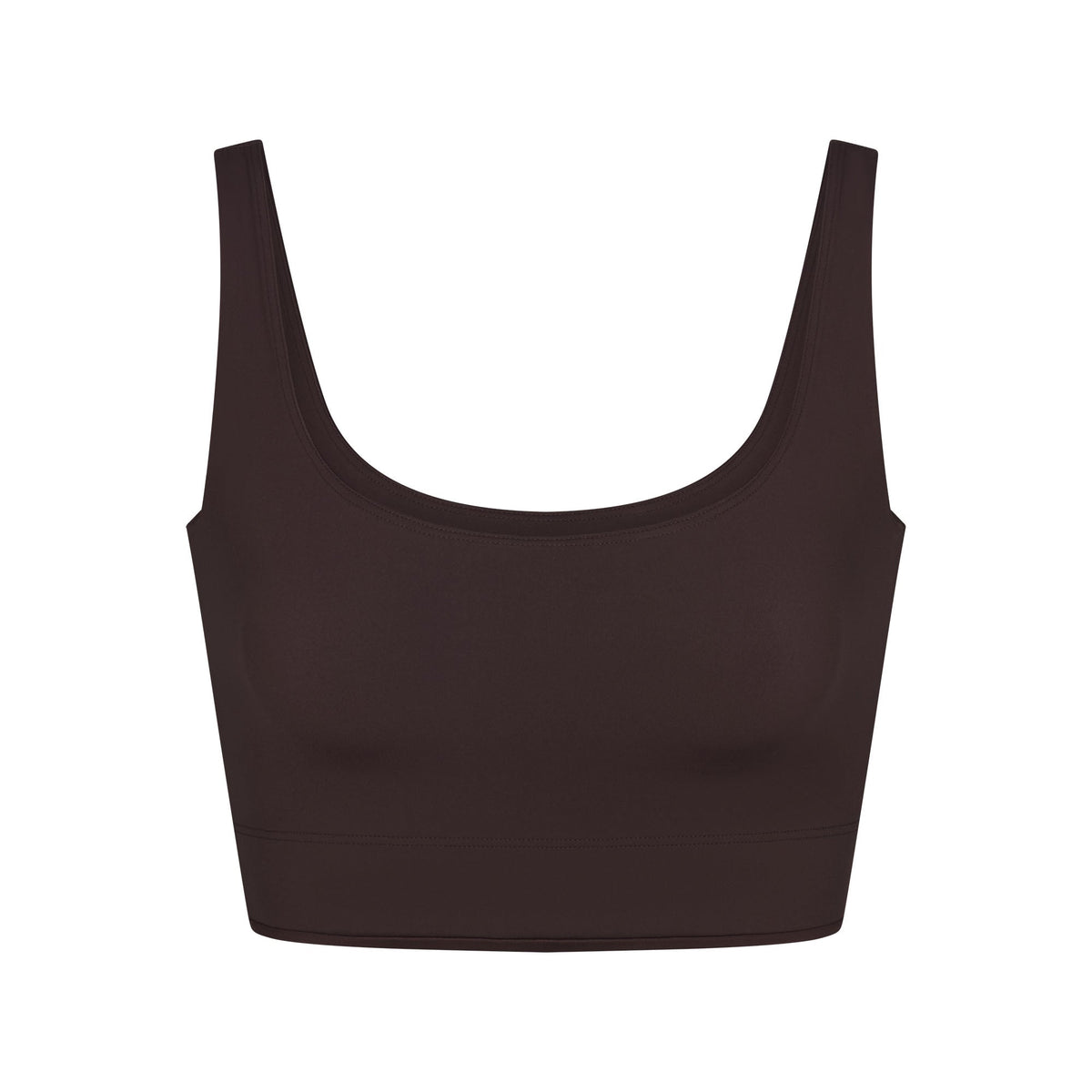 NikeSKIMS SHINE SCOOP NECK BRA TOP | PHOENIX FLAT ON A WHITE BACKGROUND | FLT
