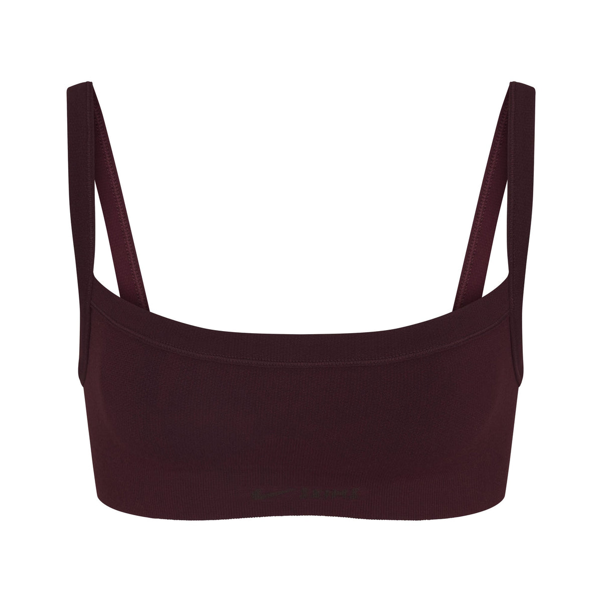 NikeSKIMS VINTAGE SEAMLESS CAMI BRA | CURRANT FLAT ON A WHITE BACKGROUND | FLT