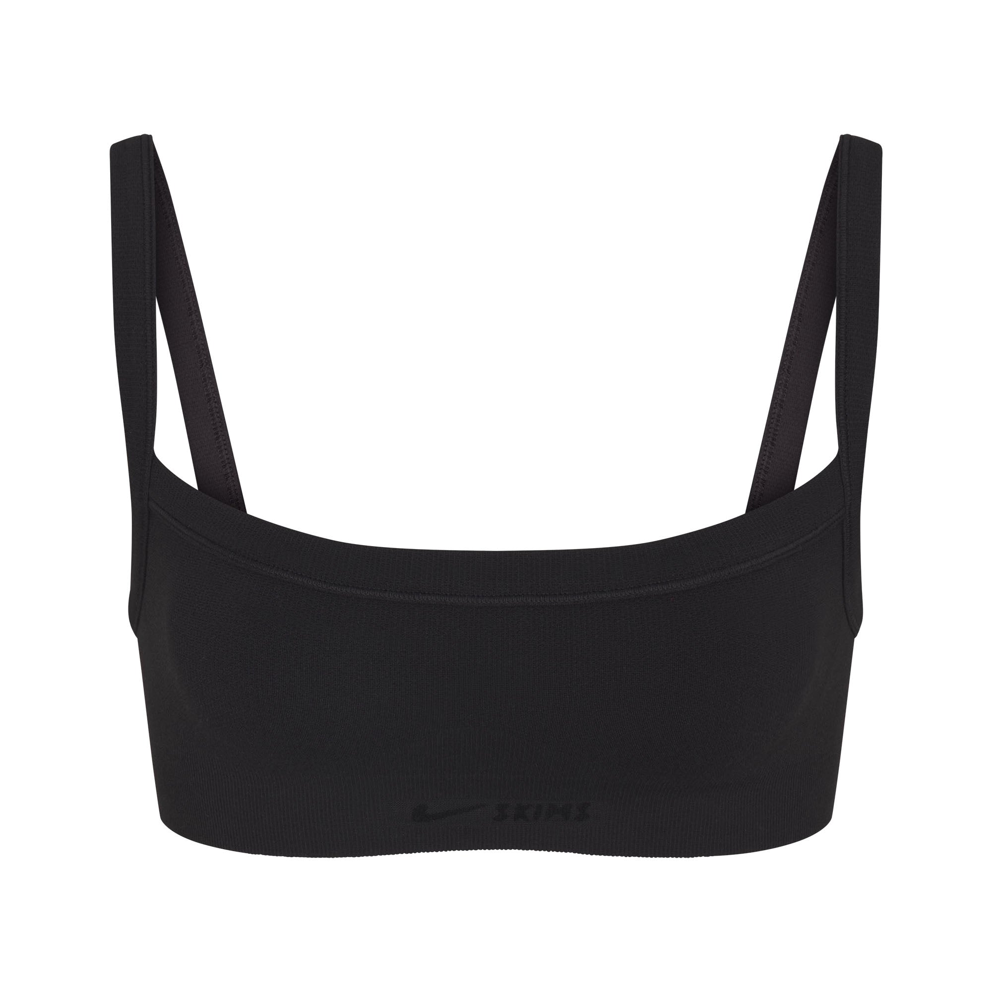 NikeSKIMS VINTAGE SEAMLESS CAMI BRA | OBSIDIAN FLAT ON A WHITE BACKGROUND | FLT