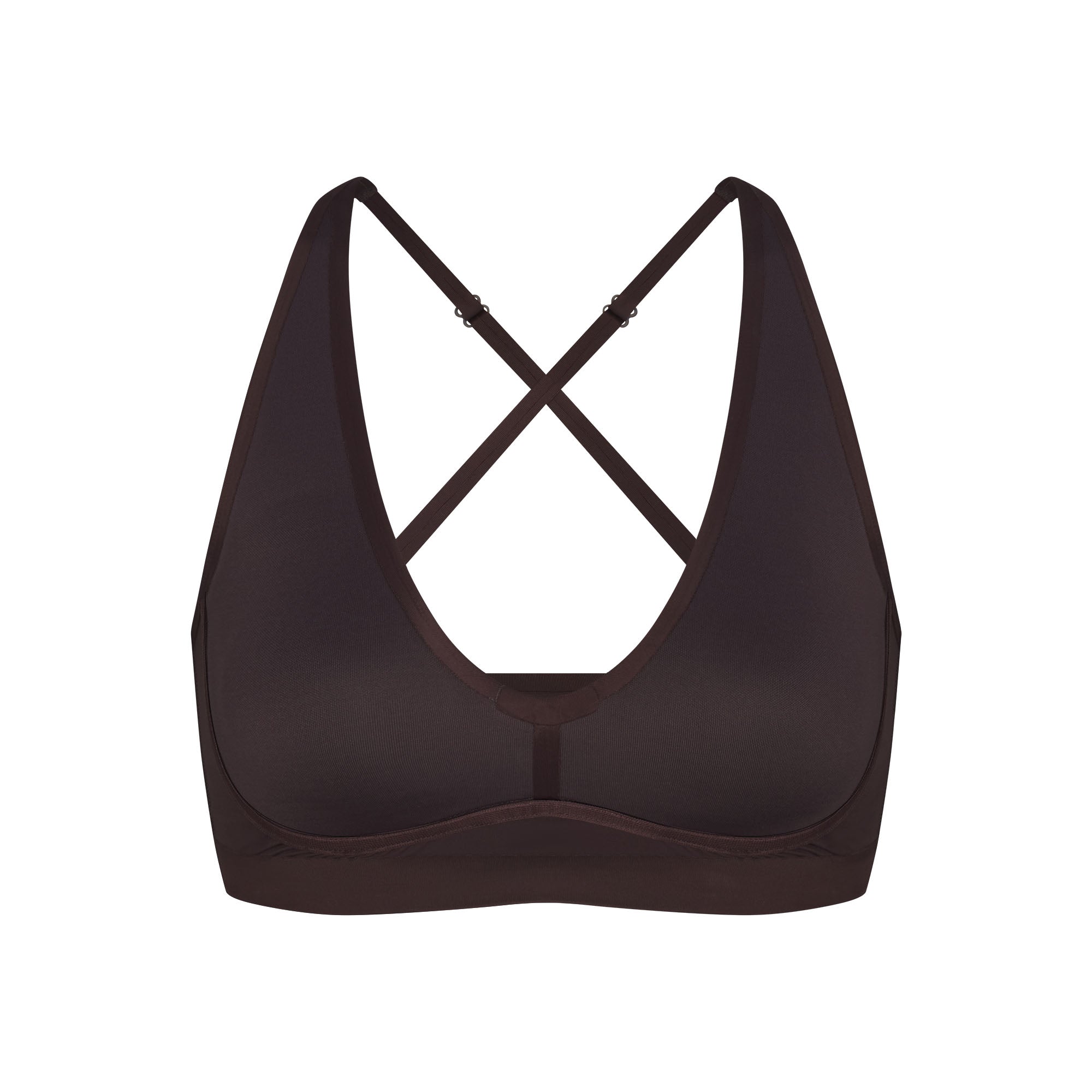 NikeSKIMS SHINE V-NECK BRA | PHOENIX FLAT ON A WHITE BACKGROUND | FLT