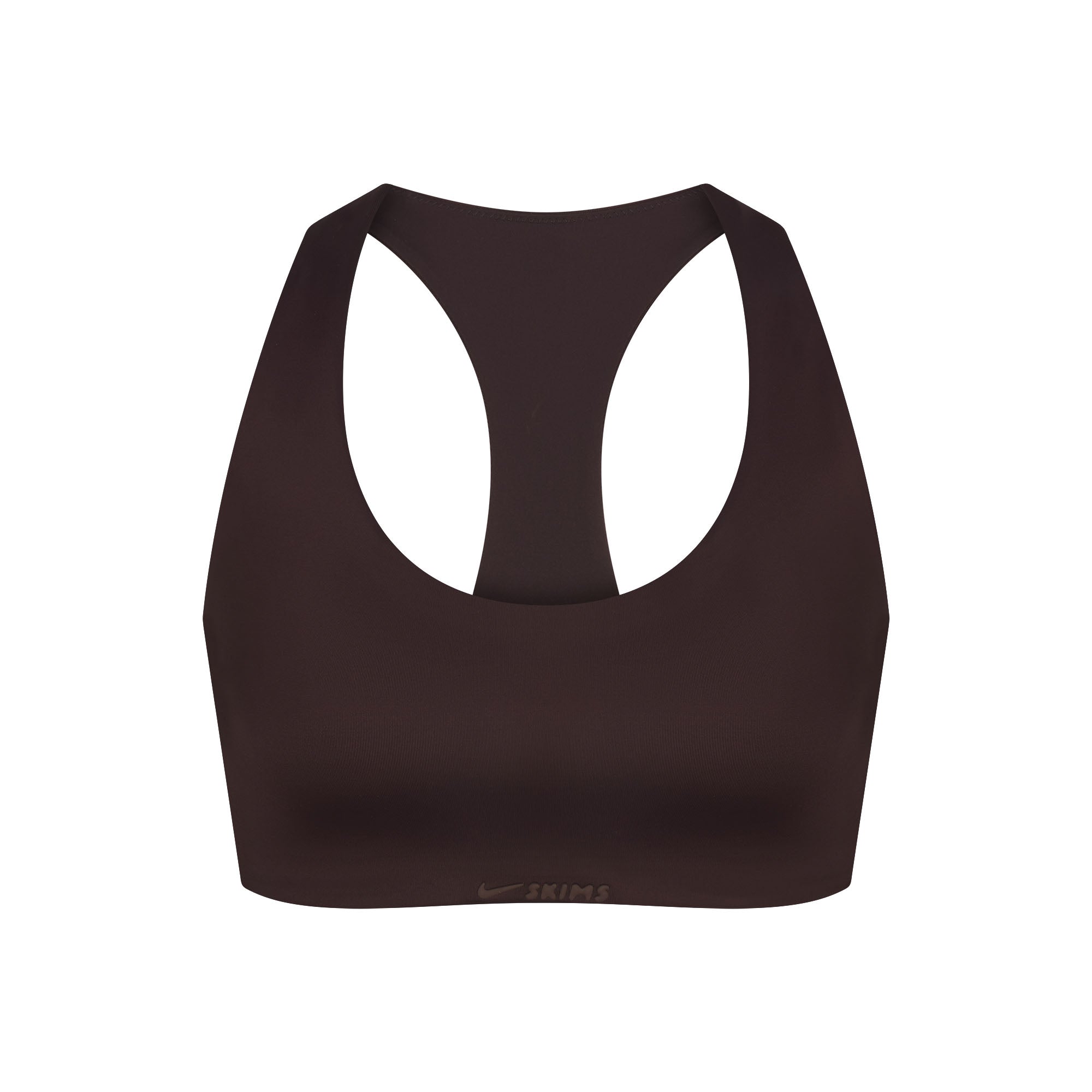 NikeSKIMS SHINE RACER BACK BRA | PHOENIX FLAT ON A WHITE BACKGROUND | FLT