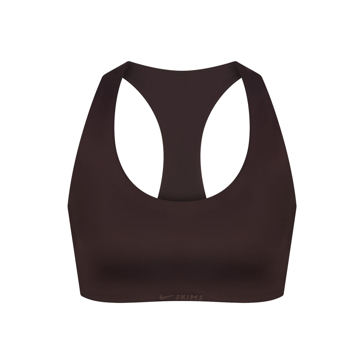 NikeSKIMS SHINE RACER BACK BRA | PHOENIX FLAT ON A WHITE BACKGROUND | FLT