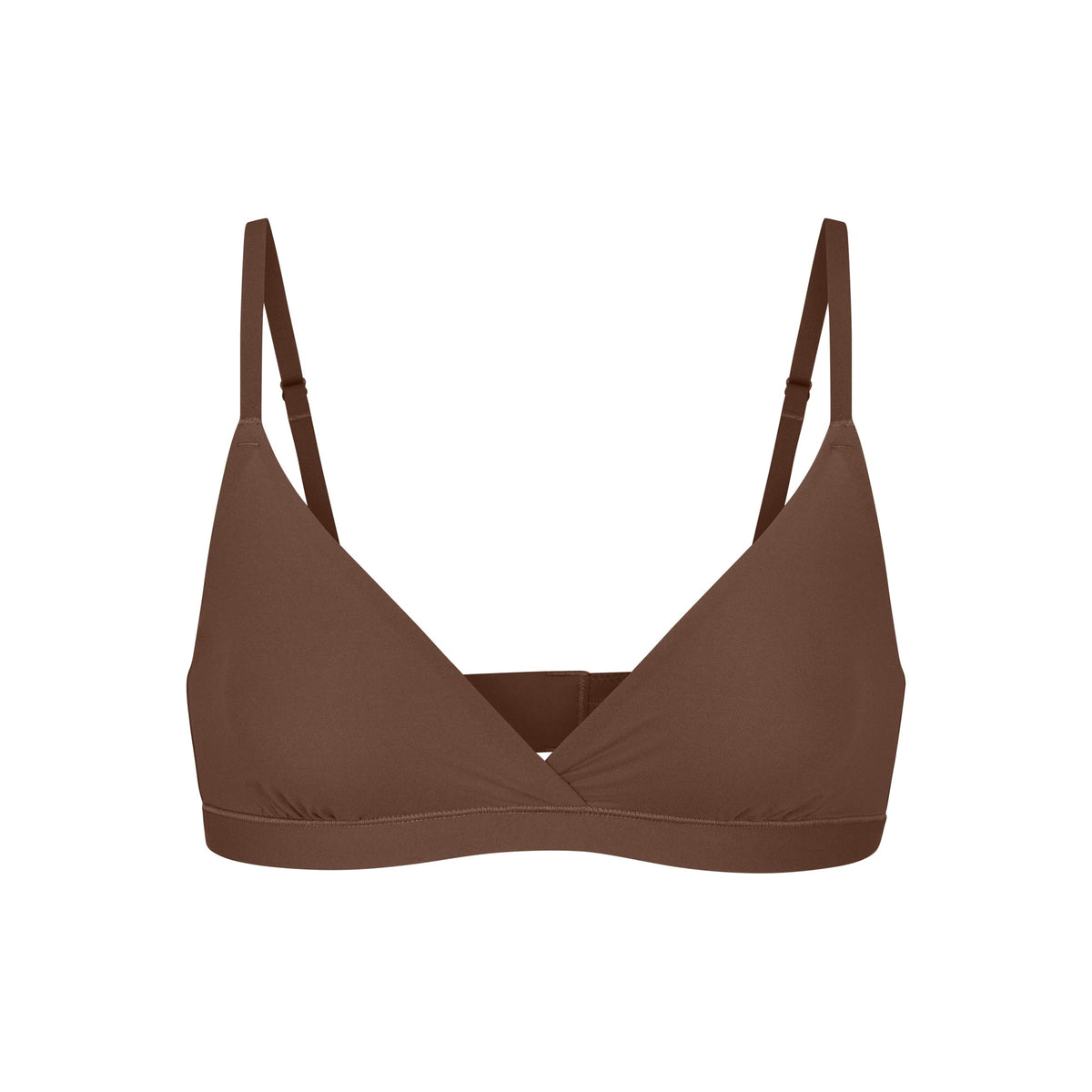 FITS EVERYBODY CROSSOVER BRALETTE | JASPER (TRIANGLE BRALETTES) LAYS FLAT ON A WHITE BACKGROUND | FLT