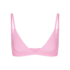 FITS EVERYBODY TRIANGLE BRALETTE | BUBBLE GUM FLAT ON A WHITE BACKGROUND | FLT