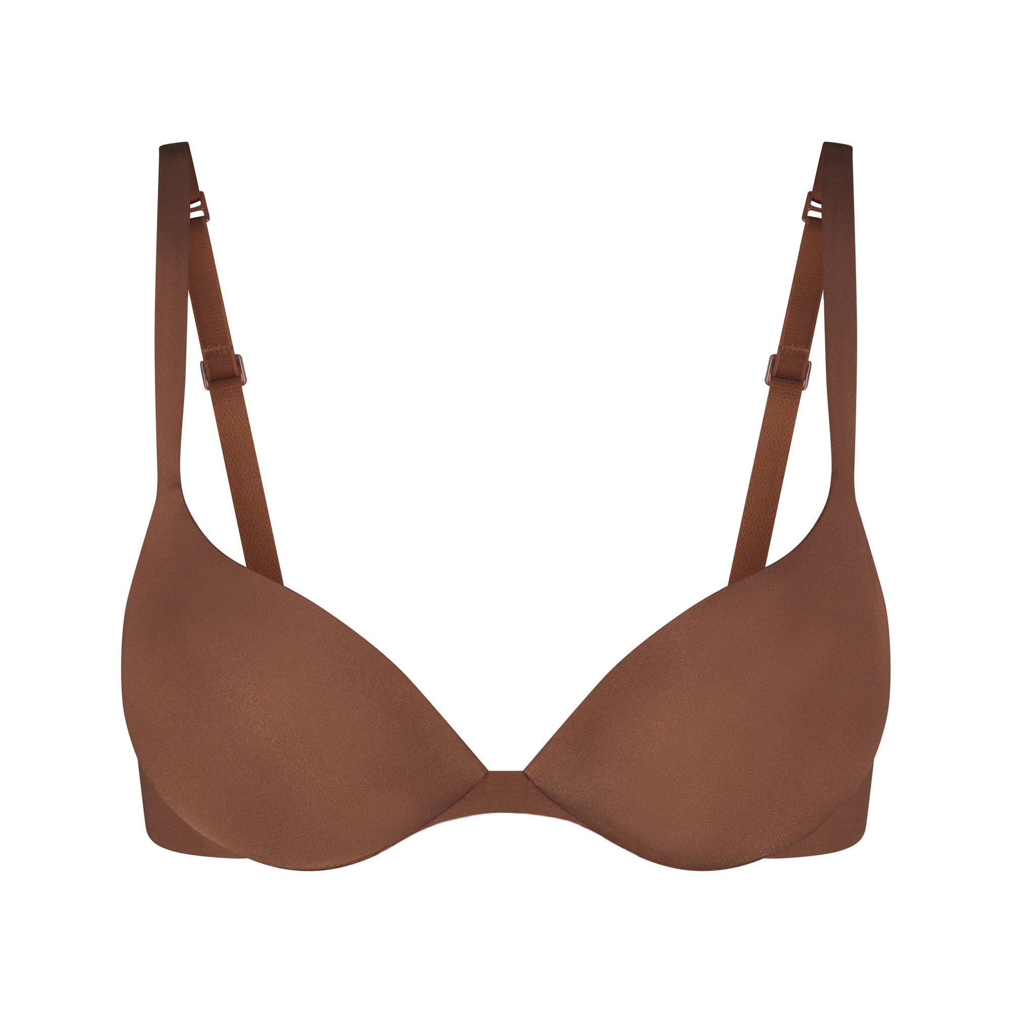 SKIMS ULTIMATE BRA TEARDROP PUSH-UP BRA | JASPER (PLUNGE BRAS) LAYS FLAT ON A WHITE BACKGROUND | FLT