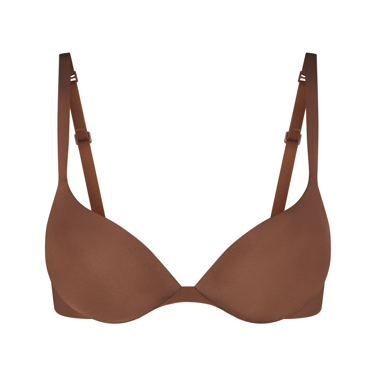 SKIMS ULTIMATE BRA TEARDROP PUSH-UP BRA | JASPER (PLUNGE BRAS) LAYS FLAT ON A WHITE BACKGROUND | FLT