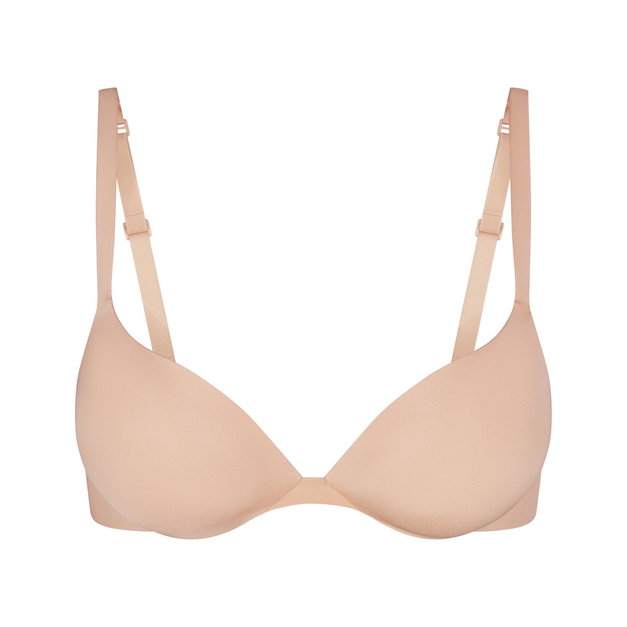 SKIMS ULTIMATE BRA TEARDROP PUSH-UP BRA | MICA (PLUNGE BRAS) LAYS FLAT ON A WHITE BACKGROUND | FLT