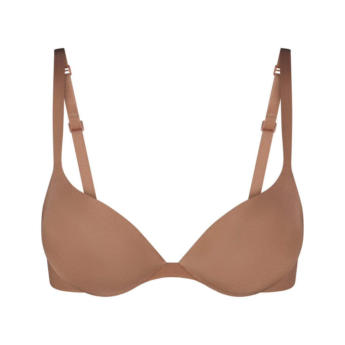SKIMS ULTIMATE BRA TEARDROP PUSH-UP BRA | SIENNA (PLUNGE BRAS) LAYS FLAT ON A WHITE BACKGROUND | FLT
